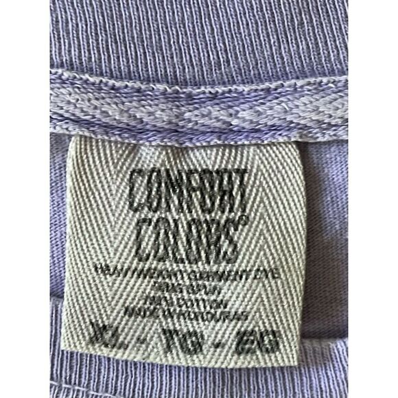 Comfort Colors Lavender Homecoming Graphic Pocket T-Shirt ΦΜΣΑΕ Men’s XL - Picture 5 of 5